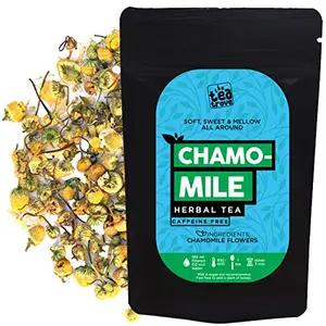 The Tea Trove - Chamomile Herbal Tea Helps Diabetes & Blood Pressure (50 gm 50 Cups)