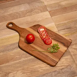 Wooden Chopping Board With Handle, 17 Inch