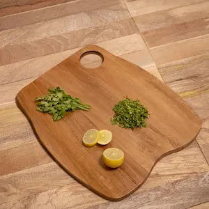 Natural Wood Chopping Board, 15.5 Inch