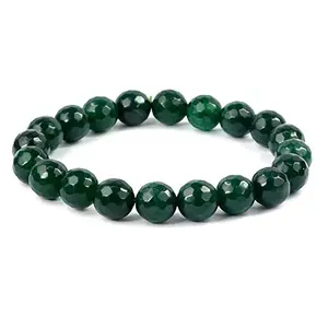 Green Aventurine Bracelet Diamond Cut 10 mm Crystal Stone Bracelet for Reiki Healing and Crystal Healing Stones (Color : Green)