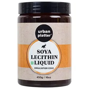 SOYA Lecithin Liquid (E322) , 450 Gm (19.4 OZ) [Emulsifier Food Grade Non-GMO]