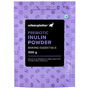 Inulin Powder , 300 Gm (10.58 OZ) [Fructo Oligo Saccharides Prebiotic Rich in Fiber FOS]