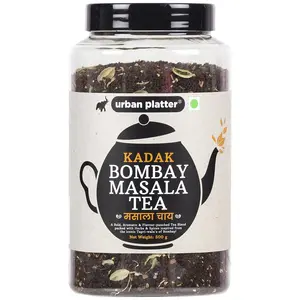 Urban Platter Kadak Bombay Masala Chai 500g (Aromatic Blend of Black CTC Tea infused with Spices like Ginger Cardamom Star Anise Black Pepper)