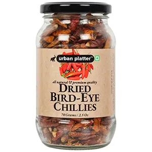 Dried Bird-Eye Chillies , (70 Gm / 2.47 OZ) [Tiny Chilly Hot and Spicy]