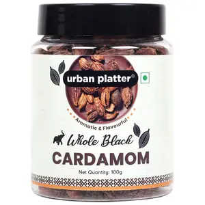 Urban Platter Whole Black Cardamom (Badi Elaichi) 100g