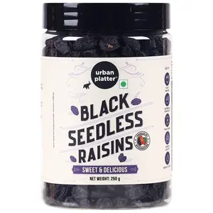 Urban Platter Seedless Black Raisins 250g (Garnish or to Fruit Salads Oat Mueslis Trail Mixes Ice creams Baked Goods Kheer & Ladoos)