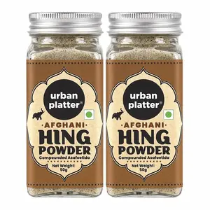 Urban Platter Hing Powder 100g [Pack of 2-50g (Hing Compounded Asafoetida Spice Savoury & Umami Flavour to dvegetables gravies)
