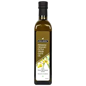 Urban Platter Premium Organic Extra Virgin Olive Oil 500Ml [Hand Harvested Olives Imported Product Of Crete Greece]