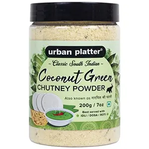 Urban Platter South Indian Style Instant Coconut Green Chutney Powder 200G / 7Oz [Nariyal Ki Chutney Just Add Water]