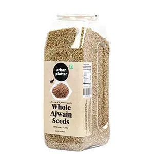 Whole Ajwain Seeds Shaker Jar , 400 Gm (14.11 OZ) [Premium Quality Bishop's Weed Carom Seeds]