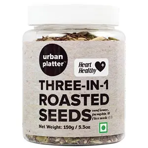 Three-in-1 Roasted Sunflower Pumpkin and Flax Seeds , 150 Gm (5.29 OZ)