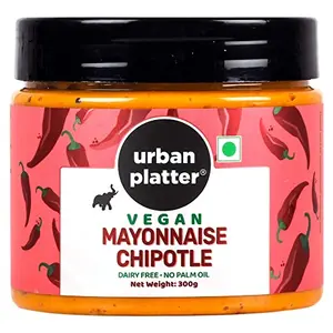 Urban Platter Vegan Chipotle Mayo 300G / 10.6Oz [Dairy-Free Mayonnaise No Palm Oil]