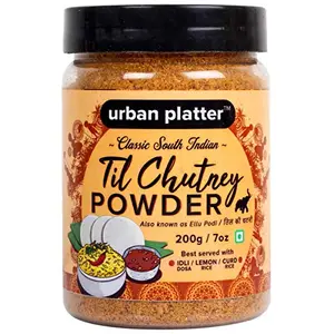 Urban Platter South Indian Style Instant Til Chutney Powder 200G / 7Oz [Ellu Podi Sesame Chutney Just Add Water]