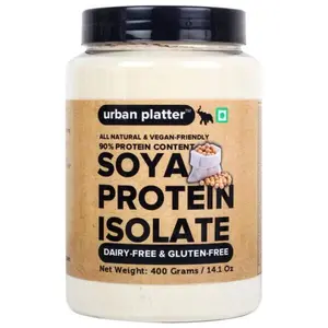 Urban Platter Soya/Soy Protein Isolate Powder 400G / 14.1Oz (Nutritional Dairy Free And Gultenn Free)