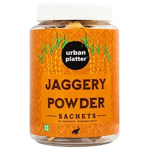 Urban Platter Jaggery Powder Sachets 250G / 8.8Oz [50 Sachets 5 Grams Each]