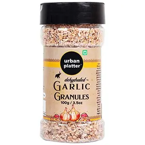 Urban Platter Dehydrated Garlic Granules Shaker Jar 100g / 3.5oz [Versatile Savoury Great Flavour]