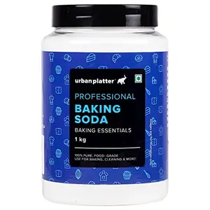 Urban Platter Baking Soda Jar 1Kg [Food Grade Sodium Bicarbonate Perfect for Baking / Cooking / Cleaning Triple Refined]