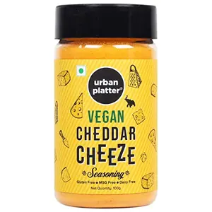 Urban Platter Cheddar Cheese Powder 100g (Perfect for Pop Corn Pasta Fries Seasoning | Dairy-Free | Vegan)
