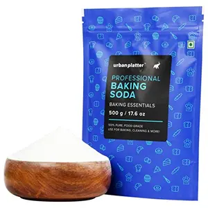 Urban Platter Baking Soda 500g [Food Grade Sodium Bicarbonate Perfect for Baking / Cooking / Cleaning Triple Refined]