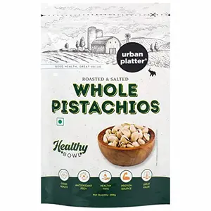 Urban Platter Healthy Bowl Roasted & Salted Whole Pistachios 200g