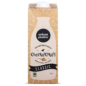 Urban Platter OatWOW Classic Oat Beverage 1 Litre [Plant-Based / Vegan Milk Alternative]