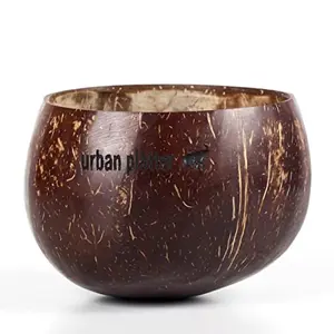 Urban Platter Natural Indian Coconut Bowl 1 Piece [Natural Coconut Shell]