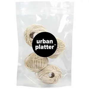 Urban Platter Natural Cotton Twine Thread Balls Pack of 4 [40g Each]