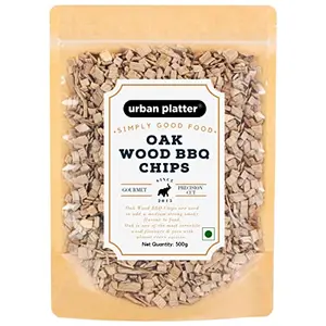Urban Platter Oak Wood BBQ Chips 500g [Gourmet Cooking Chips]