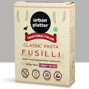 Urban Platter Traditional Italian Classic Fusilli Pasta 500g [Made from Durum Wheat Semolina]