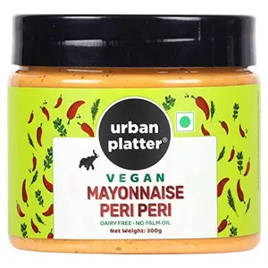 Urban Platter Vegan Peri Peri Mayo 300g [Dairy-Free Mayonnaise No Palm Oil No Trans-Fat]