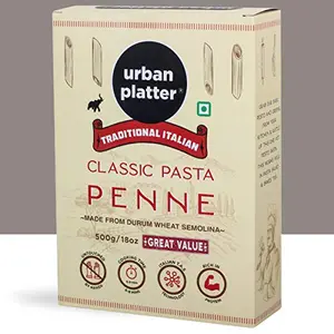 Urban Platter Traditional Italian Classic Penne Pasta 500g [Made from Durum Wheat Semolina]
