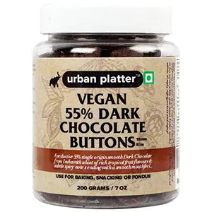 Urban Platter Vegan 55% Dark Chocolate Buttons 200g