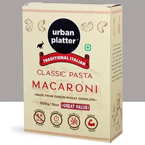 Urban Platter Traditional Italian Classic Macaroni Pasta 500g [Made from Durum Wheat Semolina]
