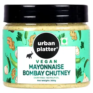 Urban Platter Vegan Bombay Chutney Mayo 300g [Dairy-Free Mayonnaise No Palm Oil No Trans-Fat]