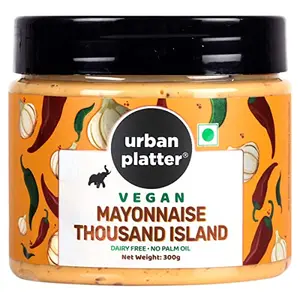 Urban Platter Vegan Thousand Island Mayo 300g [Dairy-Free Mayonnaise No Palm Oil No Trans-Fat]