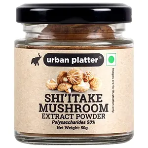 Urban Platter Shiitake Mushroom Extract Powder 50g / 1.76oz [Lentinula Edodes Rich in Vitamin D Elixir of Life]
