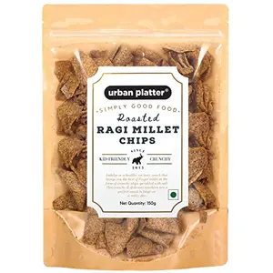 Urban Platter Roasted Ragi Millet Chips (Nachani Chips) 150g / 5.3oz [Crunchy Spicy Delicious]