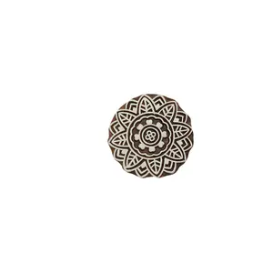 Silkrute Floral Pattern Wooden Stamps | Ethnic Fabric Print | Wooden Block Stamp Print (Pack of 1)