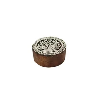 Silkrute Carved Wooden stamps to print on Fabrics or Crafts | Wooden Block Stamp Print (Pack of 1)