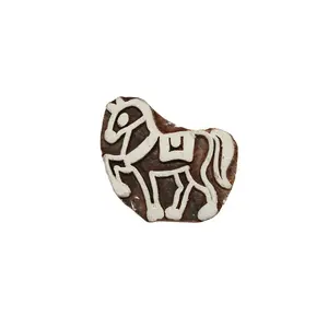 Silkrute Horse print Wooden Block Stamp | DIY Crafts | Textile | Fabric Printing Stamps Pack of 1
