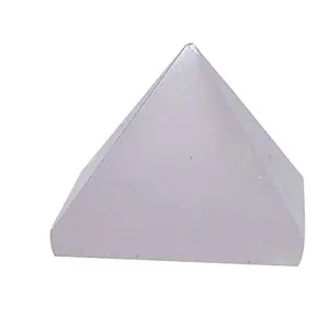 SATYAMANI Natural Rose Quartz Pyramid 25 mm. for Correction/Reiki Healing/Meditation/Wealth/Protection/Will Power/Creativity/Business/Stability/Success & All Chakra Pyramid (Pack of 1 Pc.)