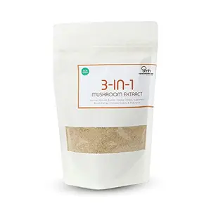 The Mushrooms Hub 3-in-1 Extract Blend of Oyster Shiitake and Portobello Powders Mushroom Extract (50 Gm)