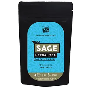 The Tea Trove Sage Tea Leaves to help with hot flashes and night sweats (100g) | Loose sage leaf No more milk tea to naturally dry up breastmilk Stop Breastfeeding & Lactation Wean Naturally