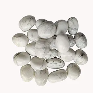 SATYAMANI Crystal Tumble Stones Standard White Howlite