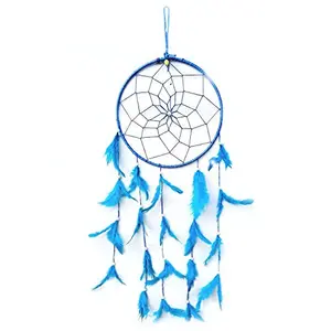 SATYAMANI Handmade Blue Color Dream Catcher for Elements Energy Balancing in He/Office/Shop (60 cm x 20 cm)