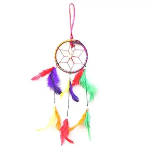 SATYAMANI Handmade Hobby Multi Color Dream Catcher for Positive Energy and Protection for He/Office/Shop (25 cm x 8 cm)