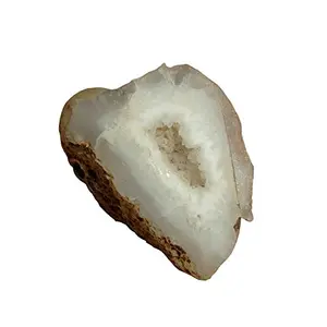 SATYAMANI Natural Crystal Quartz Geode Half (9.2 g)
