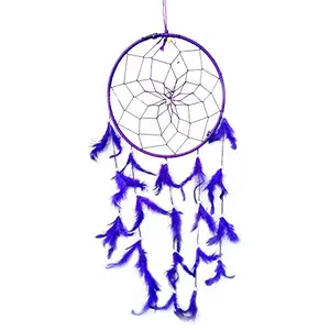 SATYAMANI Handmade Purple Color Dream Catcher for Elements Energy Balancing in He/Office/Shop (60 cm x 20 cm)