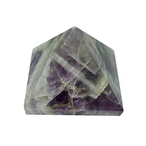CRYSTAL'S ADVISOR Natural Amethyst Pyramid 50 mm. for Vastu Correction Creativity Color- Purple (Pack of 1 Pc.)