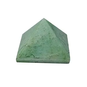 CRYSTAL'S ADVISOR Natural Amazonite Pyramid 20 mm. for Vastu Correction Creativity Color- Green (Pack of 1 Pc.)